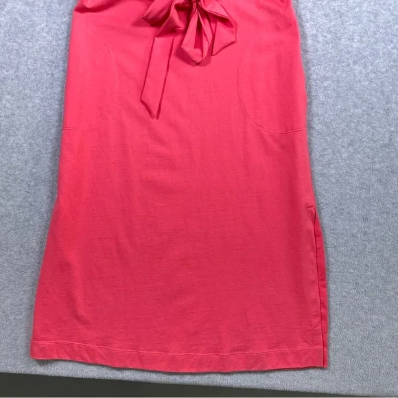 Tommy Bahama Islandscape Jersey Midi Dress NWT Melon Berry V Neck Pockets XS - Picture 5 of 16